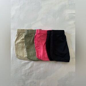 Place Casual Shorts Set in Pink, Black, Green and Tan